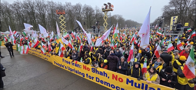 صحنه‌هایی از تظاهرات بزرگ «ایران آزاد» در برلین