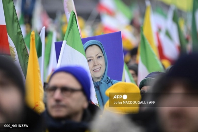 انعکاس تصویری خبرگزاری فرانسه از تظاهرات بزرگ ایرانیان در برلین