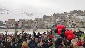 مراسم گرامیداشت سعید حیدری، از شهدای قیام دی ۱۴۰۴