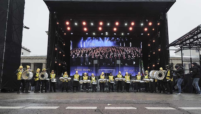 صحنه‌هایی از تظاهرات بزرگ «ایران آزاد» در برلین