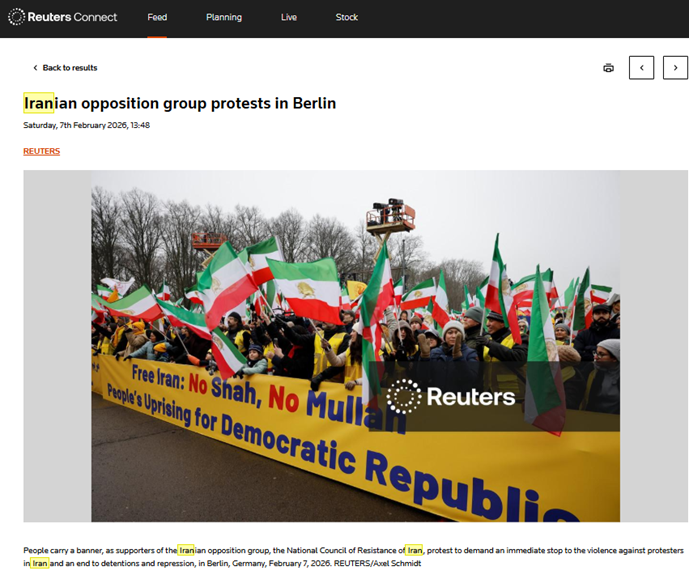 تظاهرات بزرگ ایرانیان در برلین