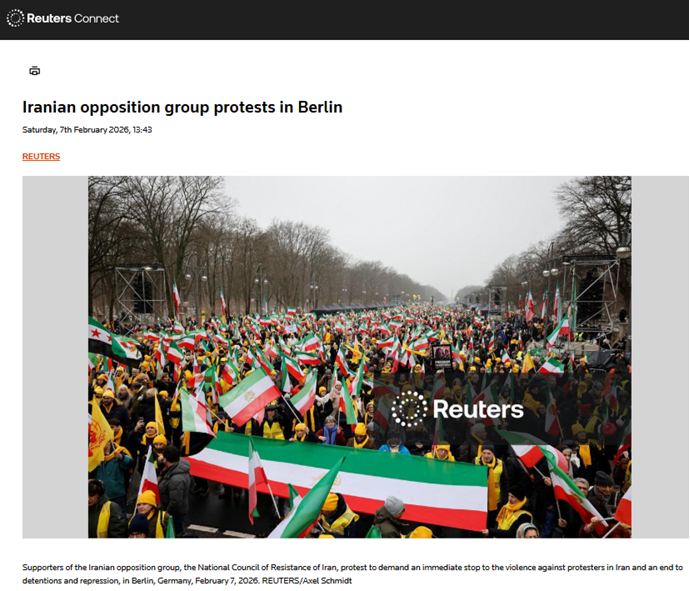 تظاهرات بزرگ ایرانیان در برلین