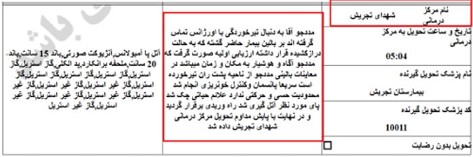 ۳۲- محمد اصلانی ۳۰ ساله، اصابت گلوله (۲۰ دی) 