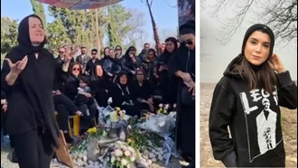 مراسم چهلم شهید قیام نهایت رحیمی در گرگان