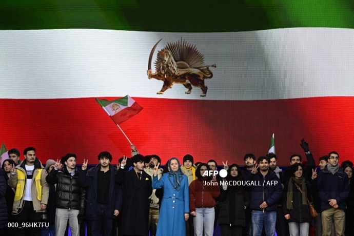 انعکاس تصویری خبرگزاری فرانسه از تظاهرات بزرگ ایرانیان در برلین