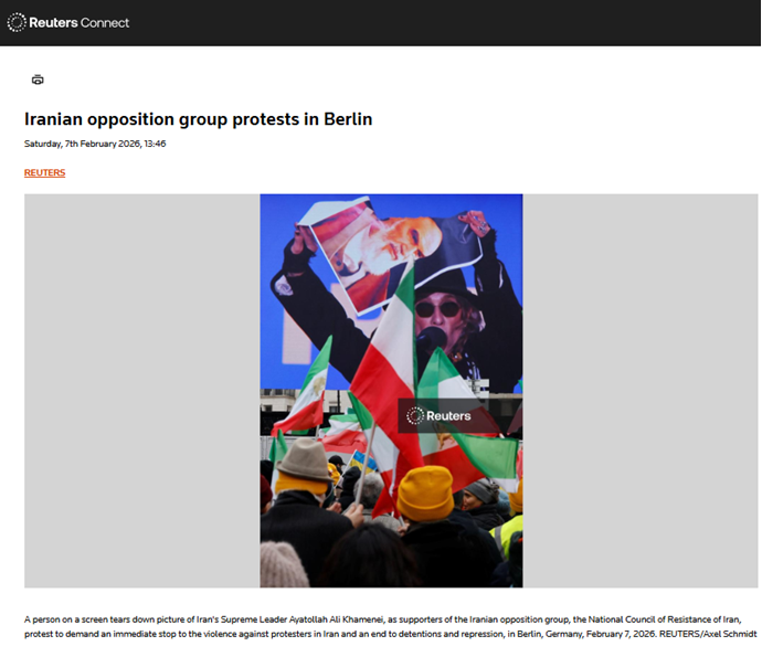 تظاهرات بزرگ ایرانیان در برلین