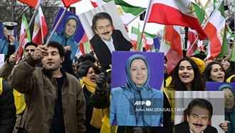 انعکاس تصویری خبرگزاری فرانسه از تظاهرات بزرگ ایرانیان در برلین