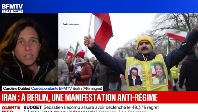 بازتاب تظاهرات برلین در تلویزیون بی.اف.ام فرانسه