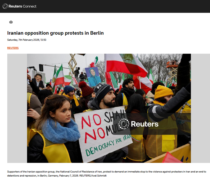 تظاهرات بزرگ ایرانیان در برلین