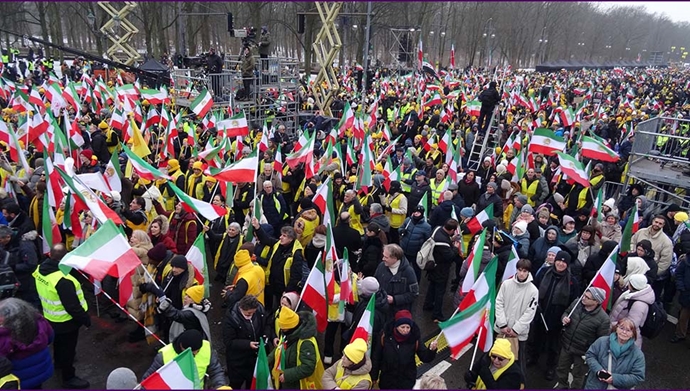 صحنه‌هایی از تظاهرات بزرگ «ایران آزاد» در برلین