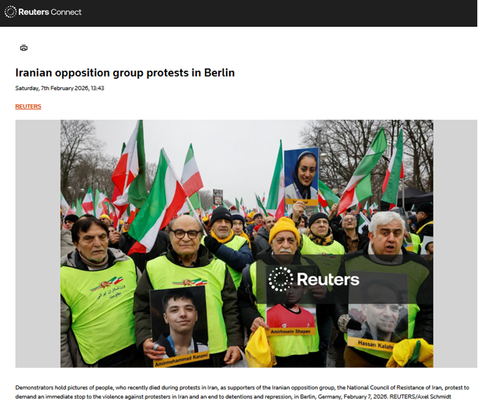 تظاهرات بزرگ ایرانیان در برلین