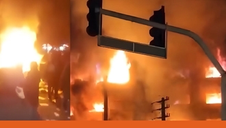 خروش جوانان شورشی و مردم کرج