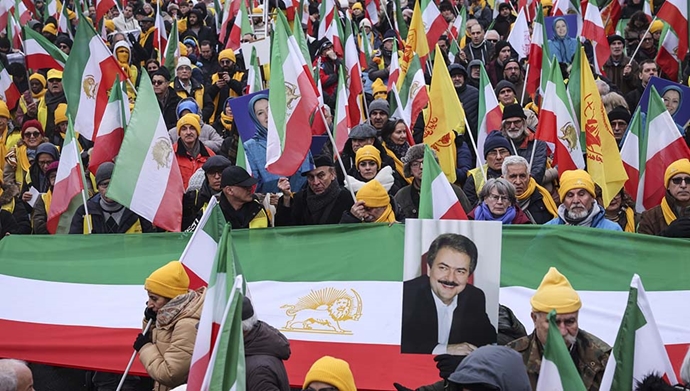 صحنه‌هایی از تظاهرات بزرگ «ایران آزاد» در برلین