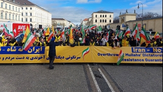 تظاهرات ایرانیان آزاده و یاران شورشگر در مونیخ