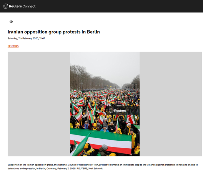 تظاهرات بزرگ ایرانیان در برلین