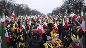 گردهمایی بزرگ ایرانیان در برلین در سالگرد انقلاب ضدسلطنتی مردم ایران