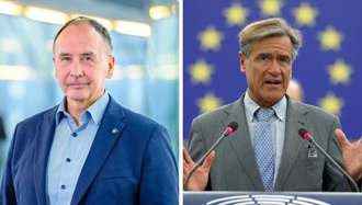 خوان فرناندو لوپز آگویلار نماینده پارلمان اروپا از اسپانیا - پکا تووری نماینده پارلمان اروپا از فنلاند