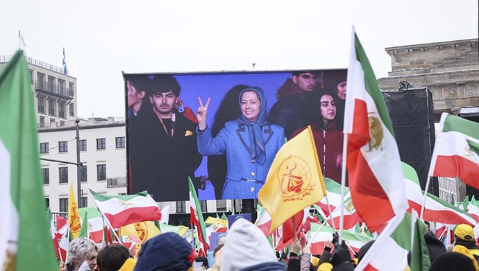 صحنه‌هایی از تظاهرات بزرگ «ایران آزاد» در برلین