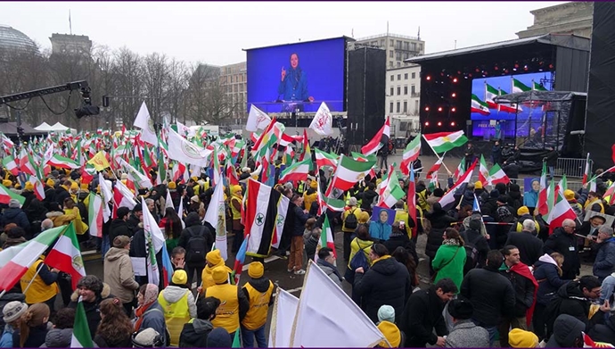 صحنه‌هایی از تظاهرات بزرگ «ایران آزاد» در برلین