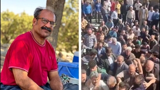 آبدانان رژیم را به عقب‌نشینی واداشت؛ استقبال گسترده از معلم آزاده یعقوب محمدی