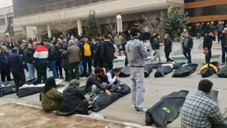 اجساد بیرون از سردخانه در کهریزک