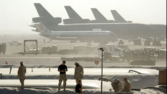 تصویری از پایگاه آمریکایی در منطقه خاورمیانه