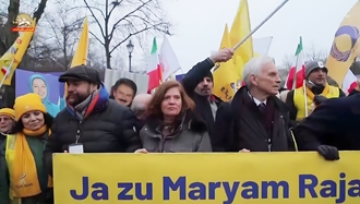 مصاحبه سیمای آزادی با شخصیت‌های شرکت‌کننده در تظاهرات ایران آزاد در برلین 