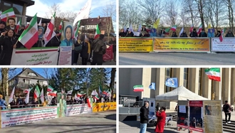 آکسیون ایرانیان آزاده در حمایت از اعلام دولت موقت در کپنهاگ، برلین، استکهلم و پاریس