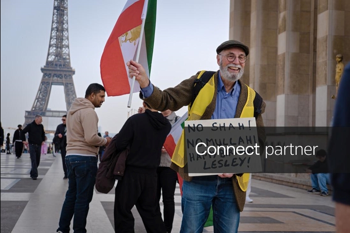 گزارش تصویری رویترز از تظاهرات ایرانیان آزاده در میدان تروکادرو پاریس