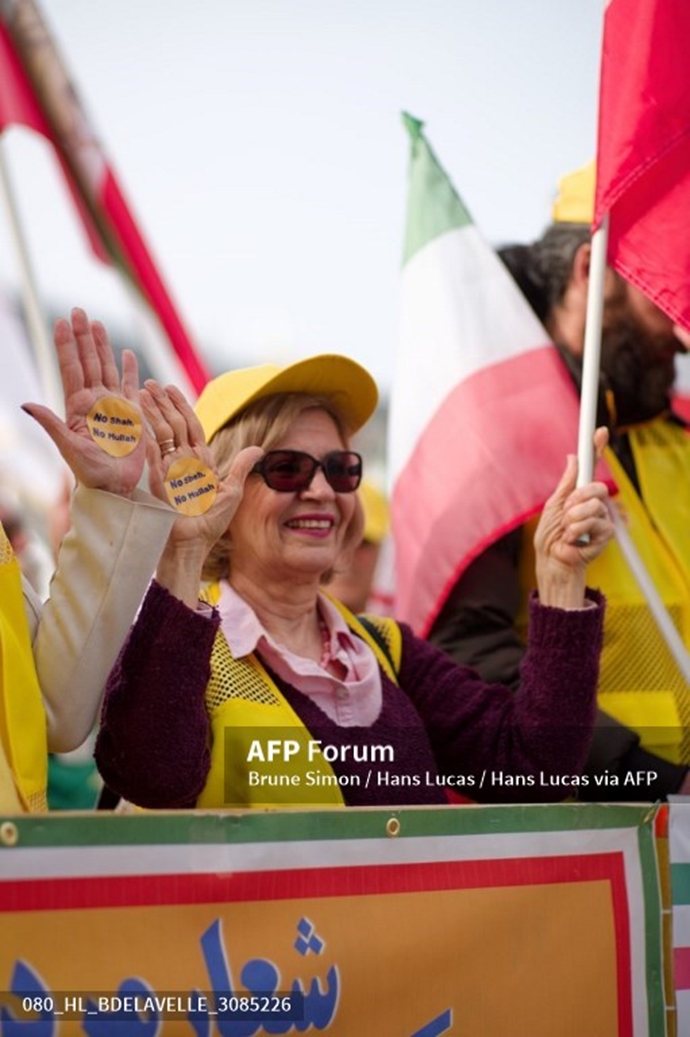 خبرگزاری فرانسه گزارش تصویری از تظاهرات ایرانیان آزاده در پاریس