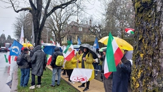 تظاهرات ایرانیان آزاده در برن سوئیس