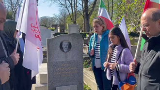 تجدید میثاق ایرانیان آزاده و هواداران مجاهدین بر مزار مجاهدان والامقام در گورستان پرلاشز پاریس