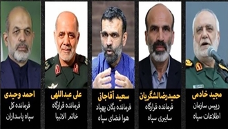 فرماندهی و هدایت بخش‌های مختلف سپاه پاسداران