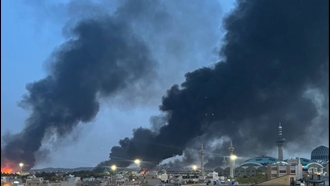 تصویری از بمباران مراکز امنیتی در اصفهان