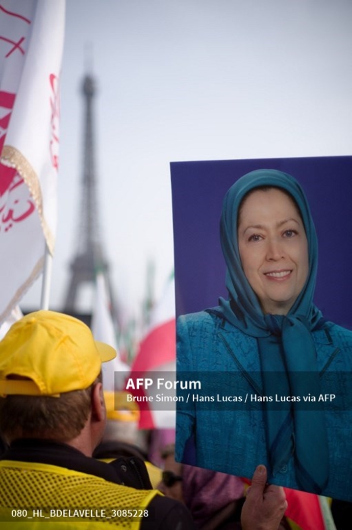 خبرگزاری فرانسه گزارش تصویری از تظاهرات ایرانیان آزاده در پاریس