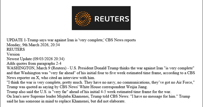 فوری - رویترز