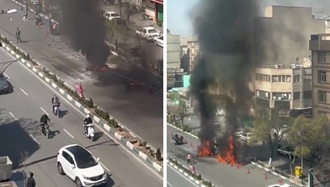 حمله به ایست بازرسی در خیابان پیروزی تهران