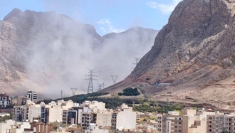 انفجار در پشت کوه صفه در اصفهان