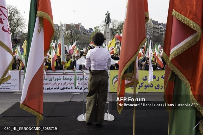 خبرگزاری فرانسه گزارش تصویری از تظاهرات ایرانیان آزاده در پاریس