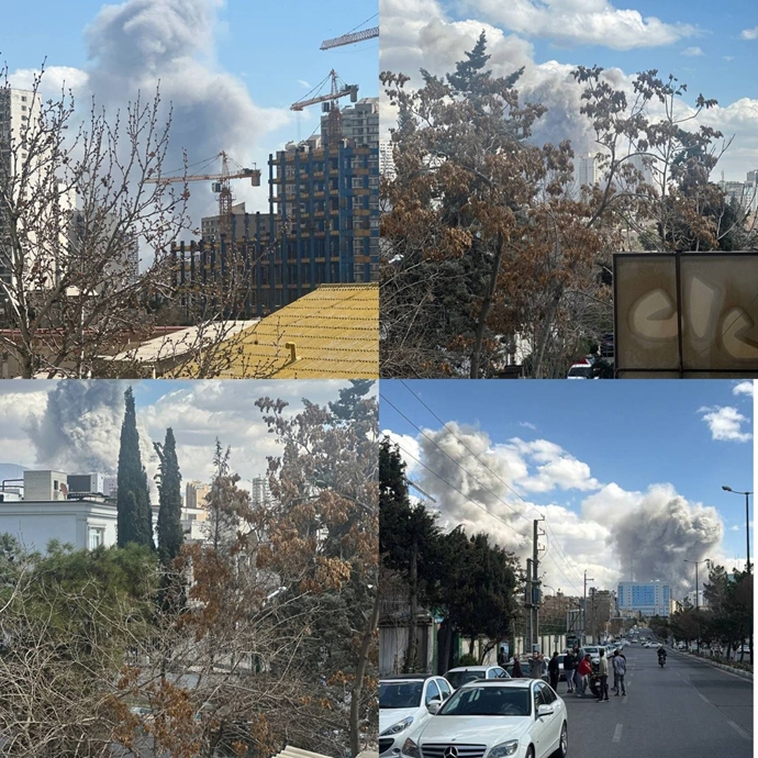 انفجار شدید در غرب تهران؛ دود غلیظ در محدوده شهرک غرب و چمران