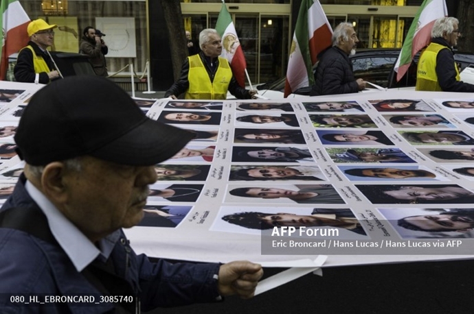 خبرگزاری فرانسه گزارش تصویری از تظاهرات ایرانیان آزاده در پاریس