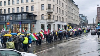 تظاهرات ایرانیان در استکهلم سوئد