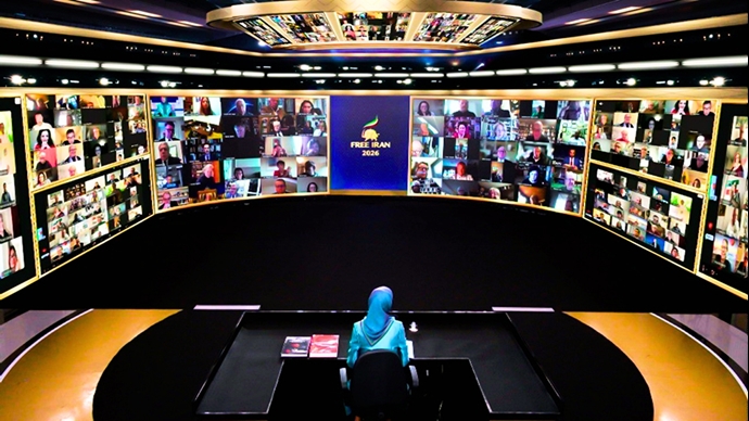 کنفرانس آنلاین با مریم رجوی