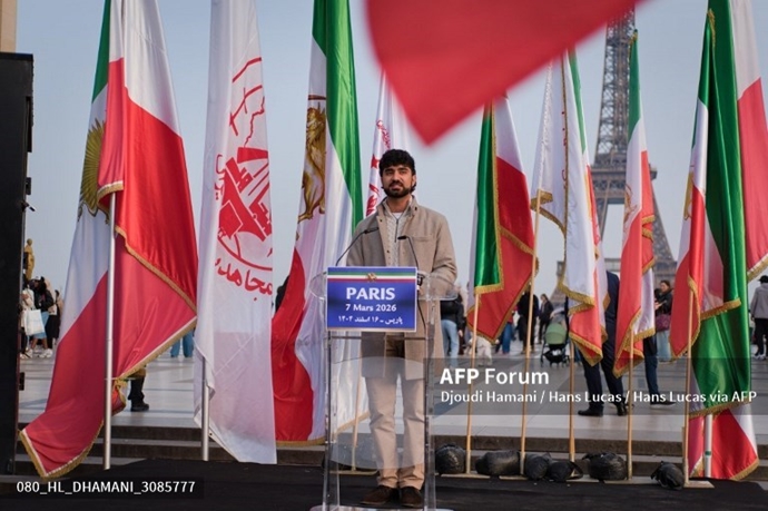 خبرگزاری فرانسه گزارش تصویری از تظاهرات ایرانیان آزاده در پاریس