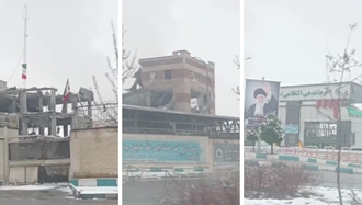 تخریب کامل ستاد فرماندهی کل انتظامی استان همدان