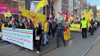  آمستردام؛ تجمع گسترده هواداران شورای ملی مقاومت