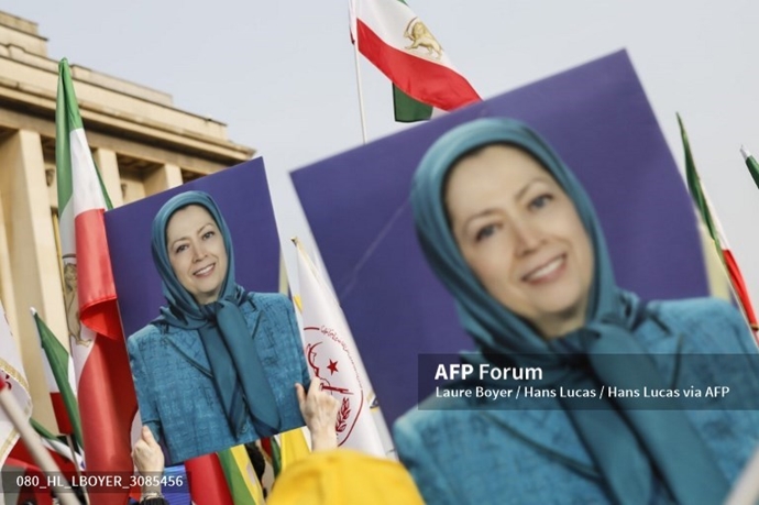 خبرگزاری فرانسه گزارش تصویری از تظاهرات ایرانیان آزاده در پاریس