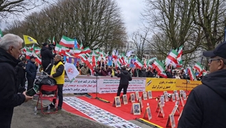 تظاهرات ایرانیان در هامبورگ