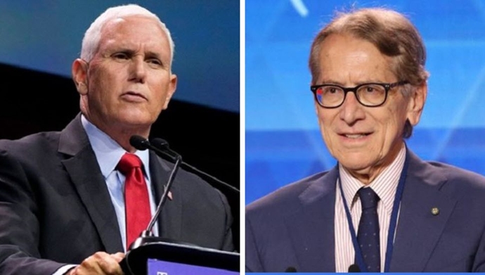 جولیو ترتزی و مایک پنس