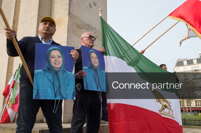 گزارش تصویری رویترز از تظاهرات ایرانیان آزاده در میدان تروکادرو پاریس